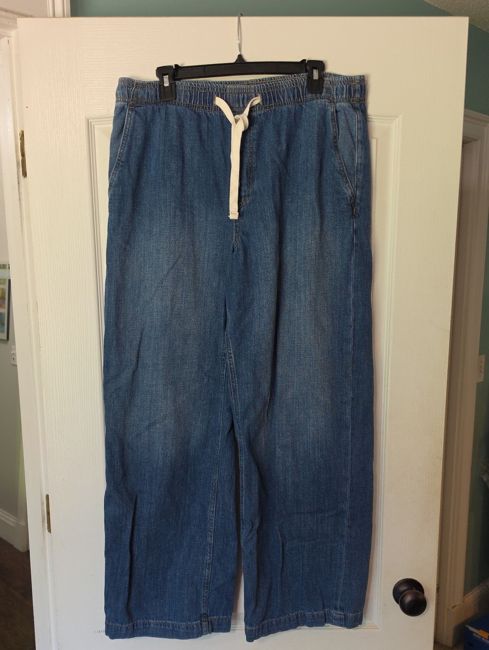 GAP Relaxed Blue Denim Drawstring Jeans